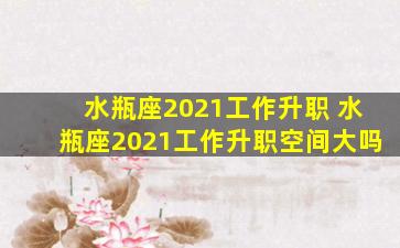 水瓶座2021工作升职 水瓶座2021工作升职空间大吗